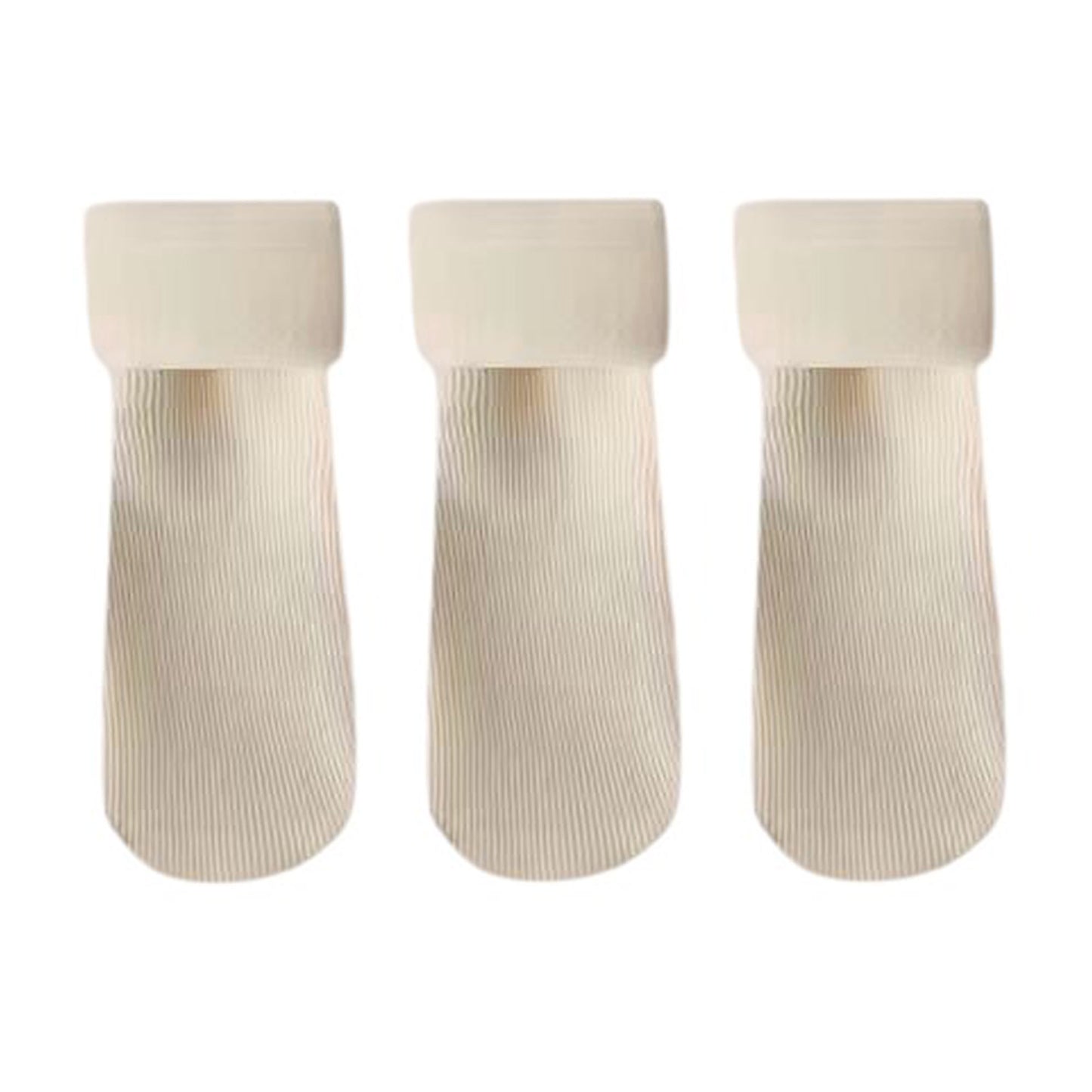 3-Pair Soft Ribbed Crew Socks Set with Stretch Comfort Fabric, Reinforced Cuffs, Breathable Knit Design and Everyday Cozy Wear Giftable Pack
