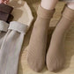 3-Pair Soft Ribbed Crew Socks Set with Stretch Comfort Fabric, Reinforced Cuffs, Breathable Knit Design and Everyday Cozy Wear Giftable Pack