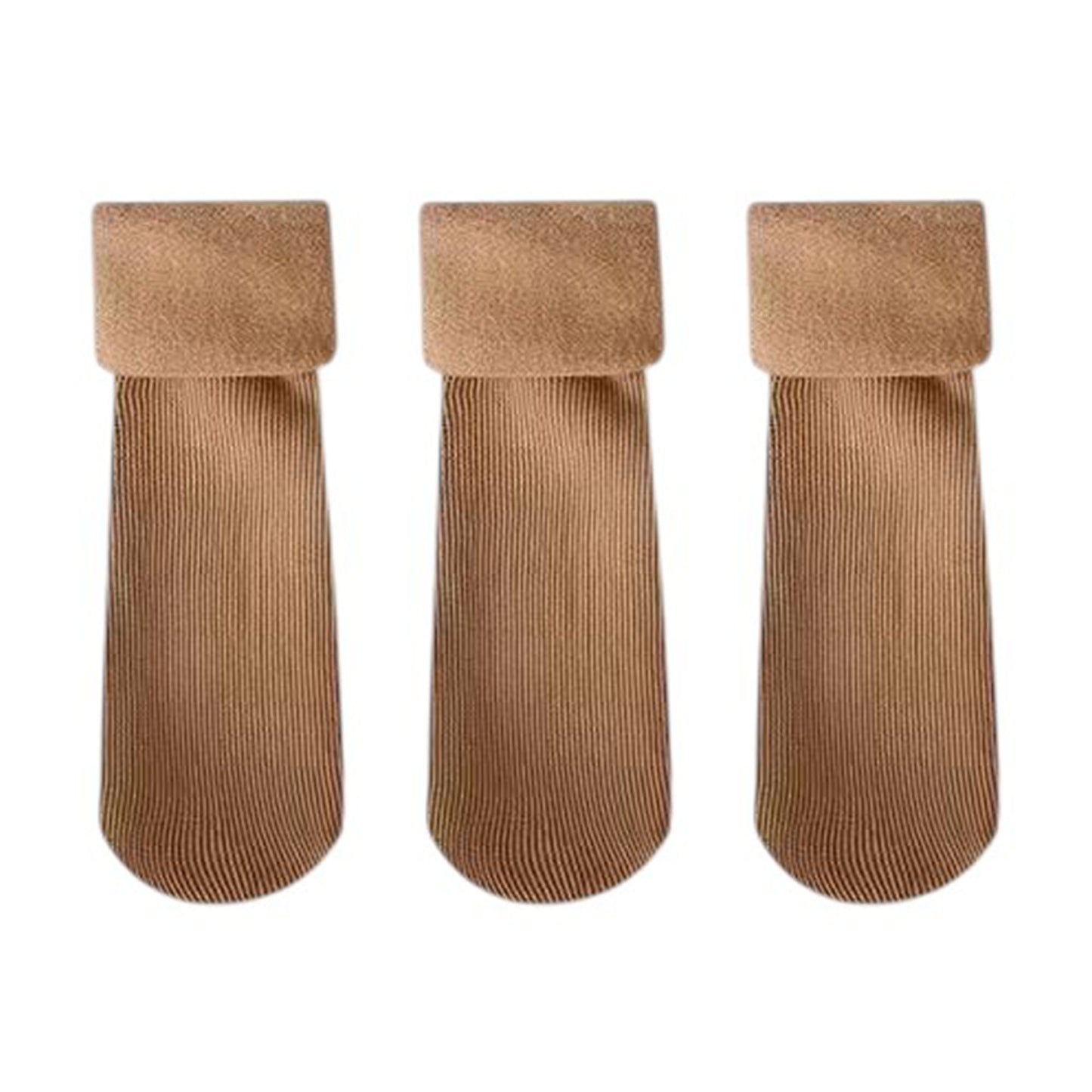 3-Pair Soft Ribbed Crew Socks Set with Stretch Comfort Fabric, Reinforced Cuffs, Breathable Knit Design and Everyday Cozy Wear Giftable Pack