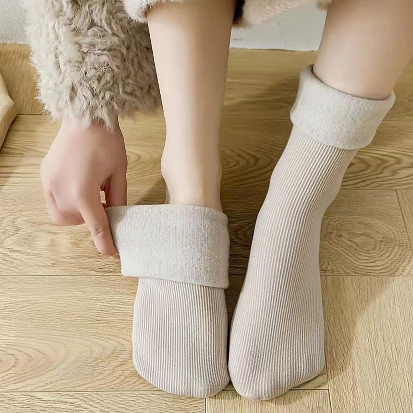3-Pair Soft Ribbed Crew Socks Set with Stretch Comfort Fabric, Reinforced Cuffs, Breathable Knit Design and Everyday Cozy Wear Giftable Pack