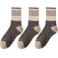 3 - Pack Colorblock Crew Socks with Soft Knit Fabric and Reinforced Heel and Toe