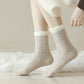3 - Pack Cable Knit Crew Socks with Soft Textured Fabric and Contrast Cuff Detail