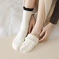 3 - Pack Cable Knit Crew Socks with Soft Textured Fabric and Contrast Cuff Detail