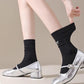 3 - Pack Crew Socks with Embroidered Bow Detail and Soft Ribbed Knit Fabric