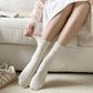 3 - Pack Crew Socks with Embroidered Bow Detail and Soft Ribbed Knit Fabric