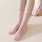 6pk Women's Polka Dot Ankle Socks with Ruffled Cuffs
