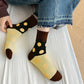 6pk Women's Color - Blocked Polka Dot Cotton Ankle Socks - Trendy Ins - Style Socks