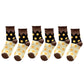 6pk Women's Color - Blocked Polka Dot Cotton Ankle Socks - Trendy Ins - Style Socks