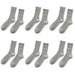 6pk Women's Knee - High Socks with Bow Details