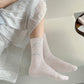 6pk Women's Knee - High Socks with Bow Details