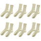 6pk Women's Knee - High Socks with Bow Details