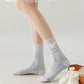 6pk Breathable Sheer Ankle Socks with Bow Accent