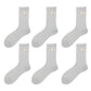 6pk Breathable Sheer Ankle Socks with Bow Accent