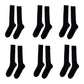 6pk Ribbed Knee - High Socks - Soft & Breathable