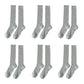 6pk Ribbed Knee - High Socks - Soft & Breathable