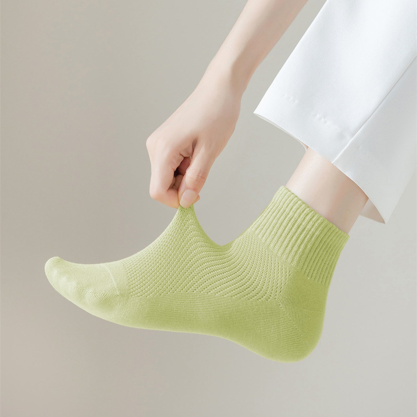 6pk Breathable Mesh Knit Casual Ankle Socks