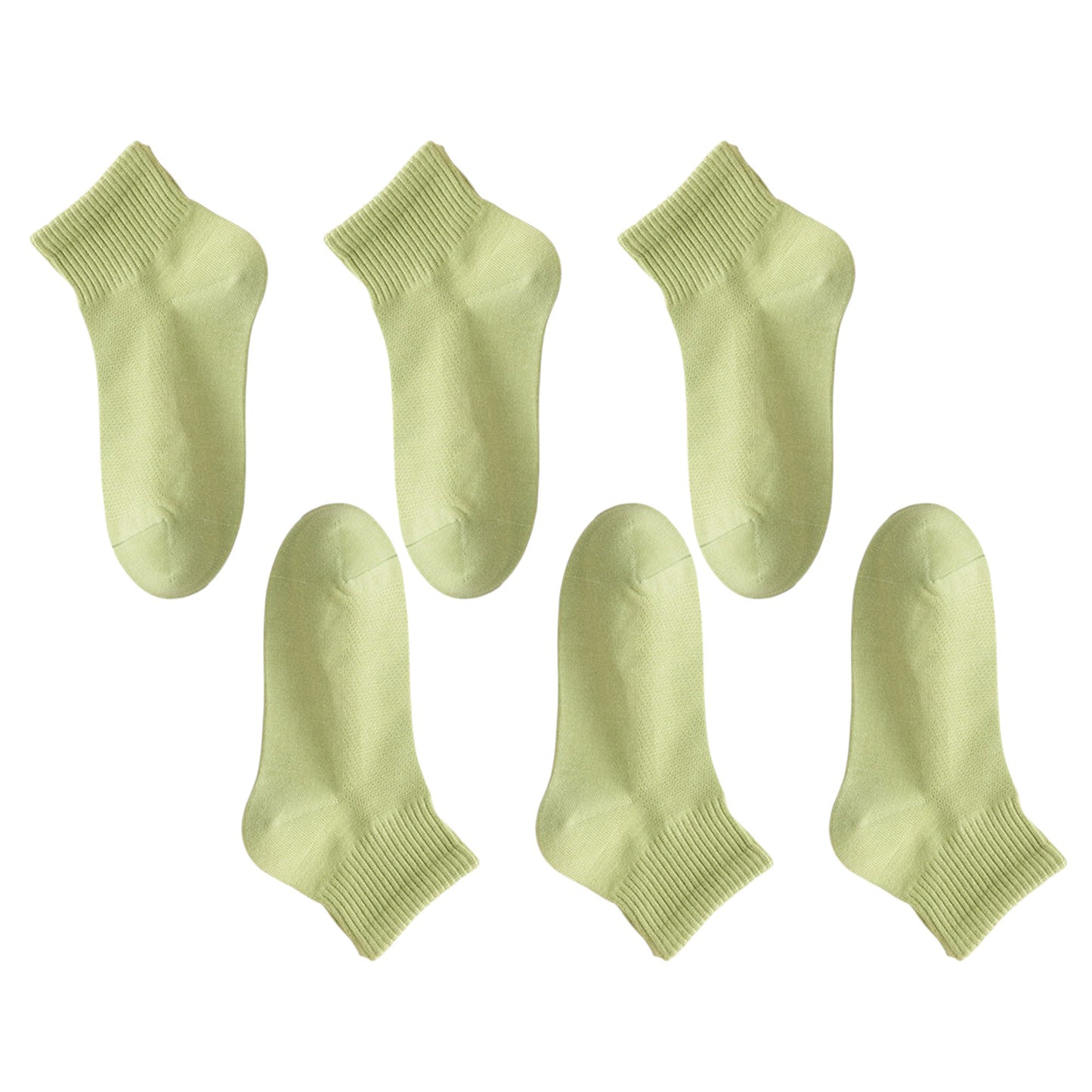 6pk Breathable Mesh Knit Casual Ankle Socks