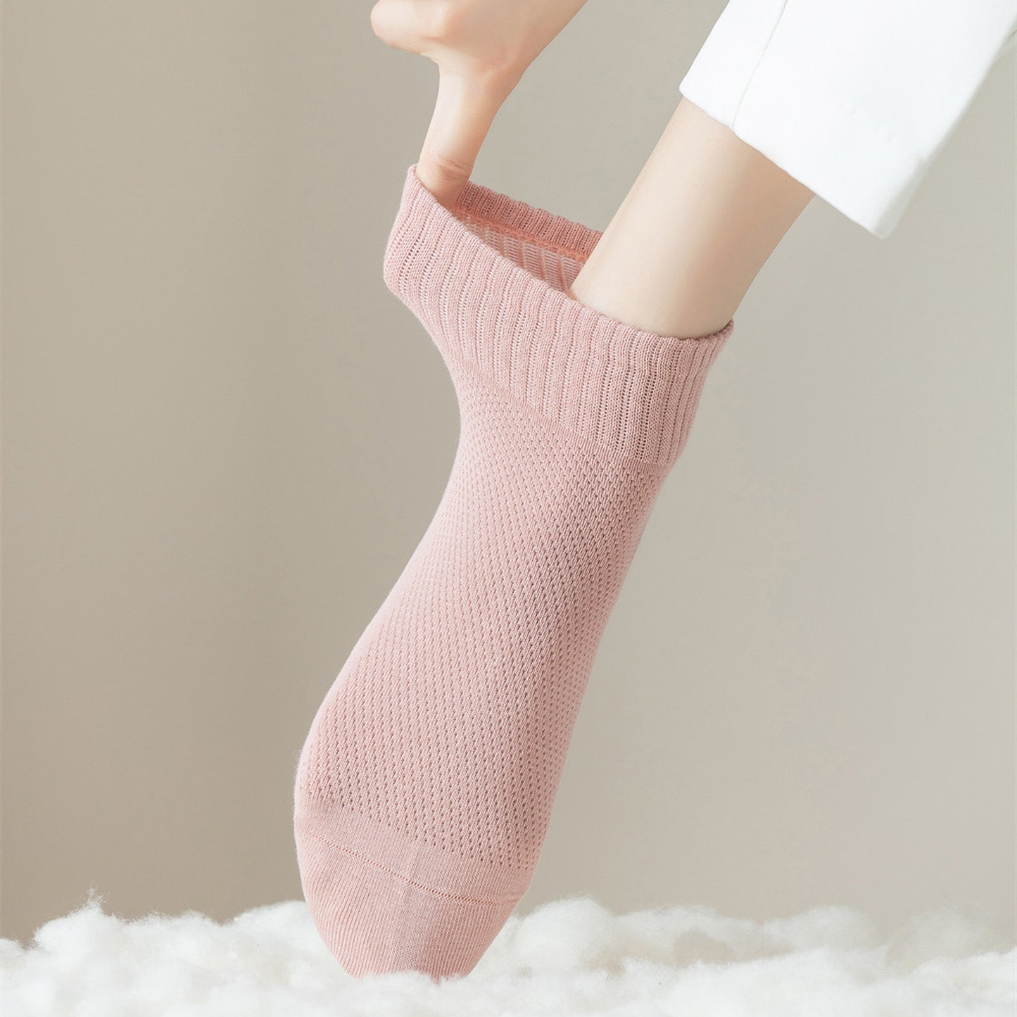 6pk Breathable Mesh Knit Casual Ankle Socks