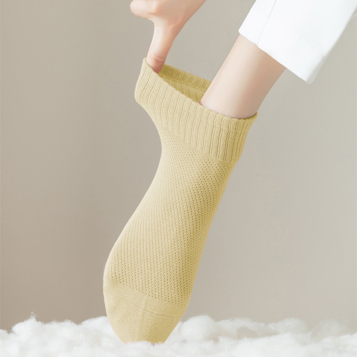 6pk Breathable Mesh Knit Casual Ankle Socks