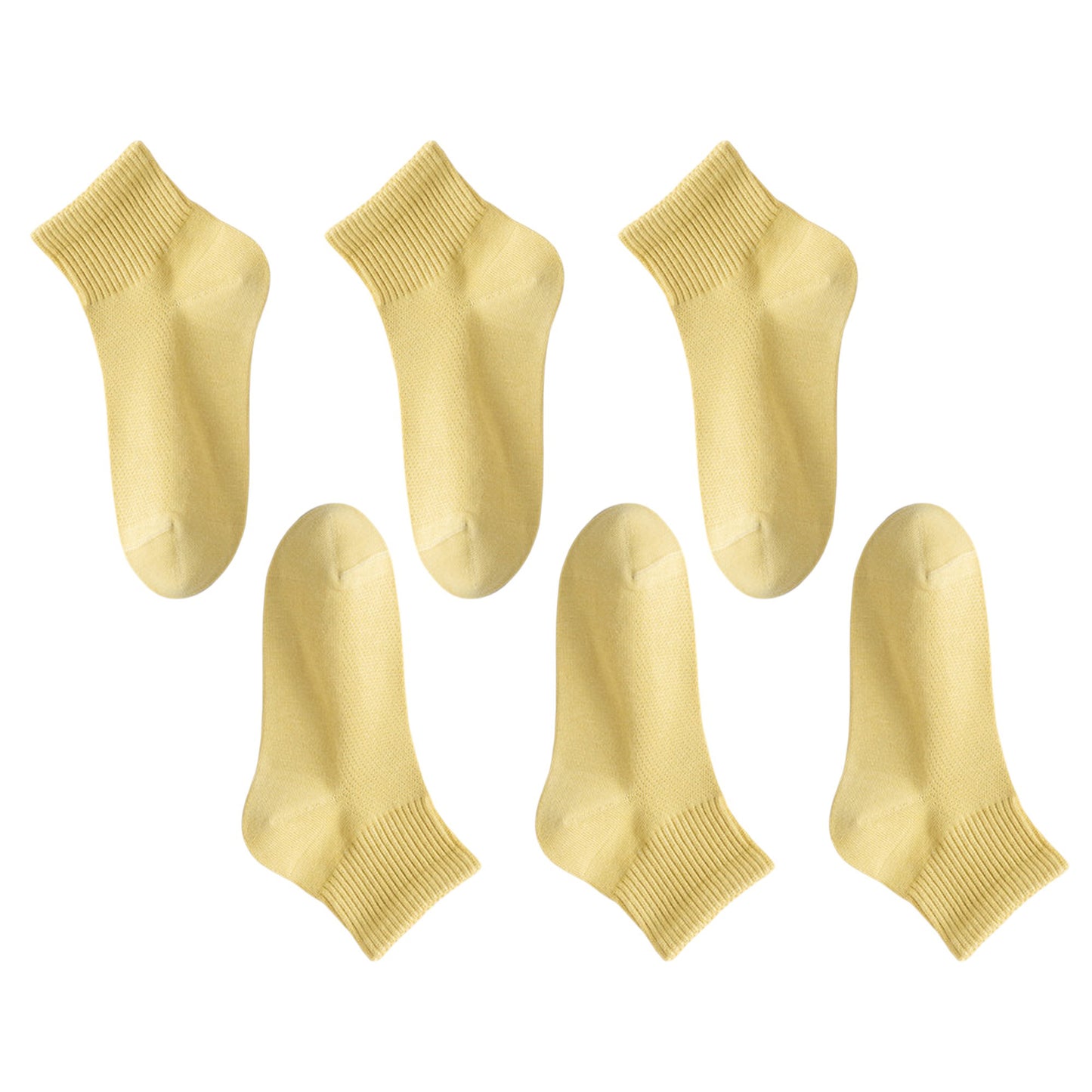 6pk Breathable Mesh Knit Casual Ankle Socks