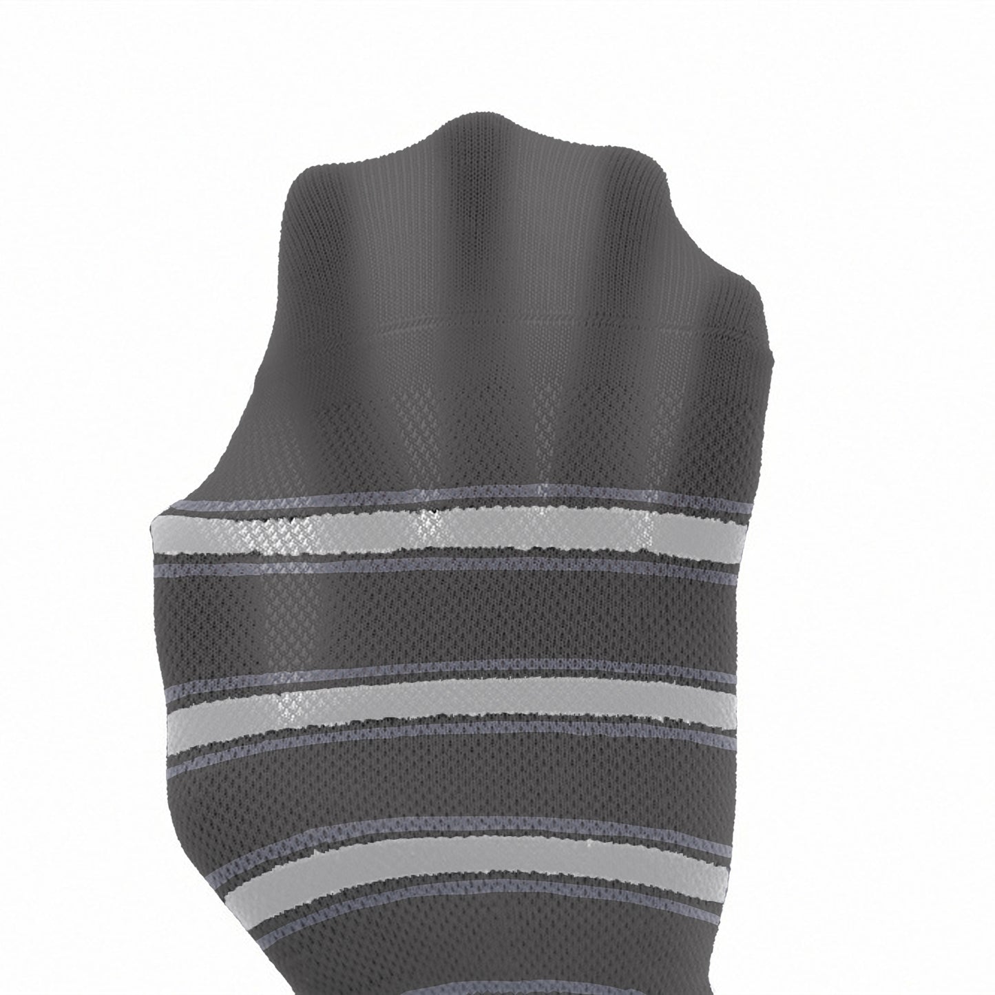 6pk Striped Ankle Socks with Cuffed Design