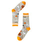 2 Pairs Women's Cotton Halloween Socks Fun Festive Holiday Patterns