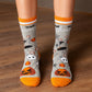 2 Pairs Women's Cotton Halloween Socks Fun Festive Holiday Patterns