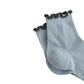 3-Pair Pack Cotton Mesh Ankle Socks with Delicate Ruffle Trim