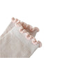 3-Pair Pack Cotton Mesh Ankle Socks with Delicate Ruffle Trim