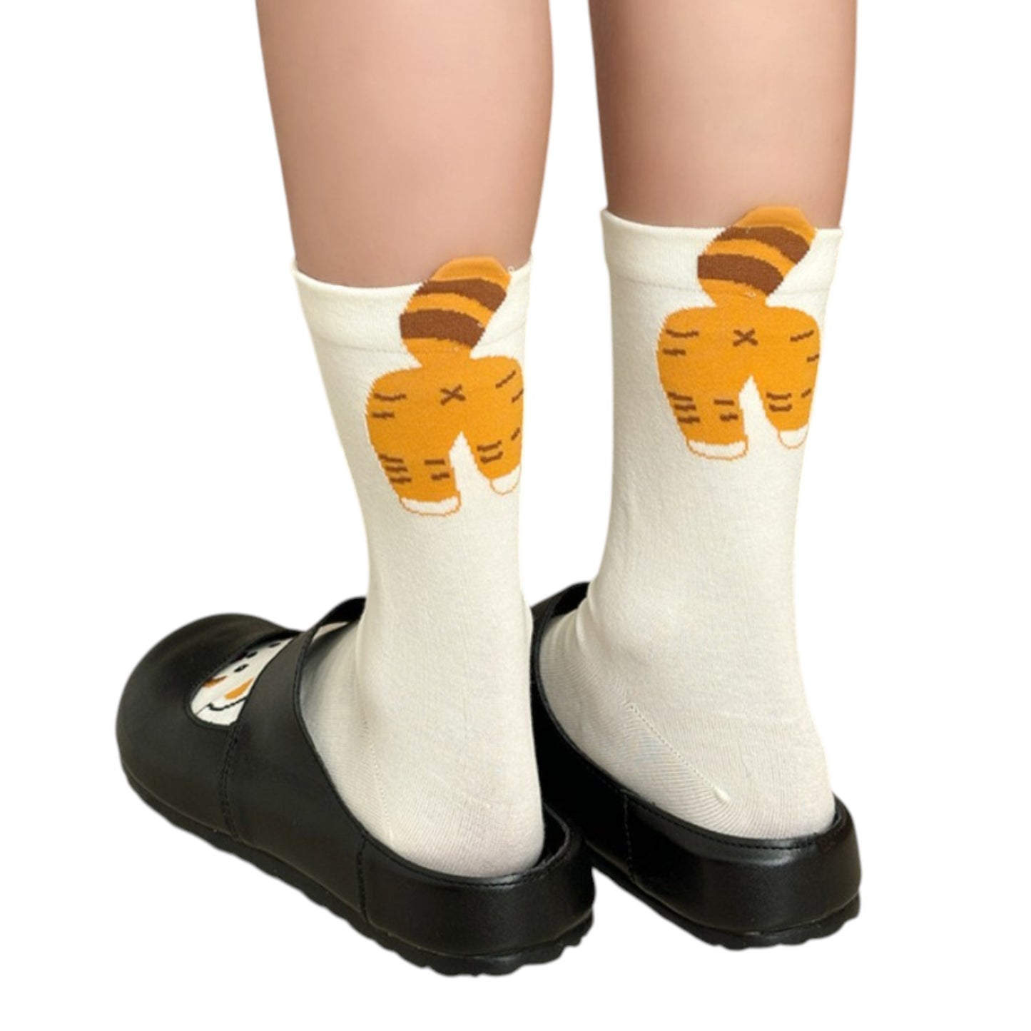 3-Pair Cotton Blend Socks with Cute Animal Designs Breathable and Comfortable