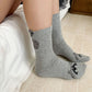 3-Pair Cotton Blend Socks with Cute Animal Designs Breathable and Comfortable