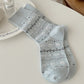 Cotton Blend Socks 3-Pair Pack with Cute Animal Print Comfortable and Soft