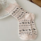 Cotton Blend Socks 3-Pair Pack with Cute Animal Print Comfortable and Soft