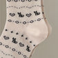 Cotton Blend Socks 3-Pair Pack with Cute Animal Print Comfortable and Soft