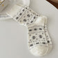 Cotton Blend Socks 3-Pair Pack with Cute Animal Print Comfortable and Soft