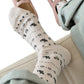 Cotton Blend Socks 3-Pair Pack with Cute Animal Print Comfortable and Soft