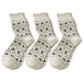 Cotton Blend Socks 3-Pair Pack with Cute Animal Print Comfortable and Soft