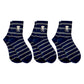 3-Pair Pack Cotton Blend Crew Socks with Cute Dogs Embroidery Design