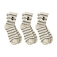 3-Pair Pack Cotton Blend Crew Socks with Cute Dogs Embroidery Design