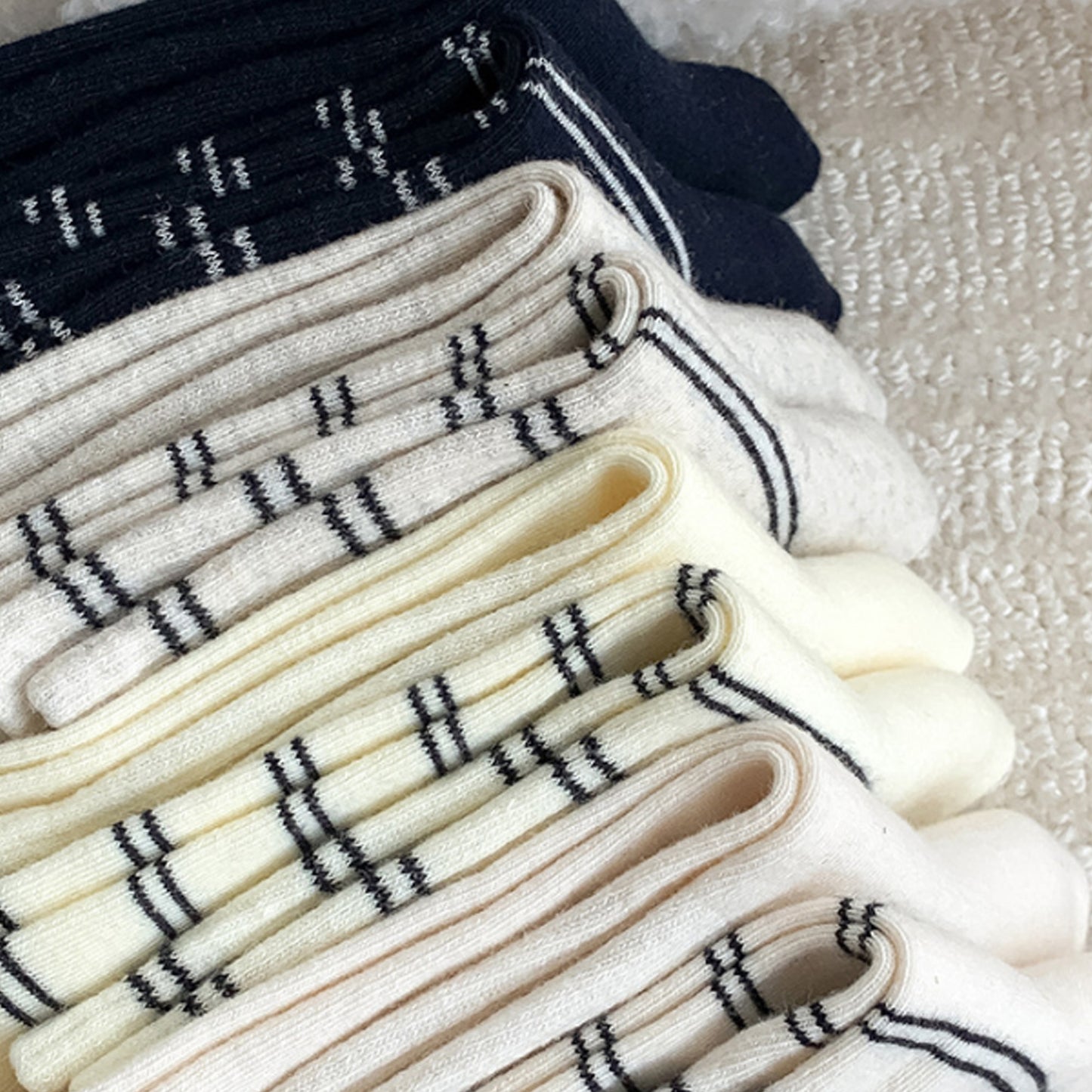 3-Pair Pack Cotton Blend Crew Socks with Cute Dogs Embroidery Design