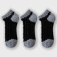3-Pair Ultra-Soft Fuzzy Ankle Socks with Cozy Textured Design US 5¨C10
