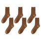 6pk Men's Wool Crew Socks - Soft, Durable & Anti - Pilling