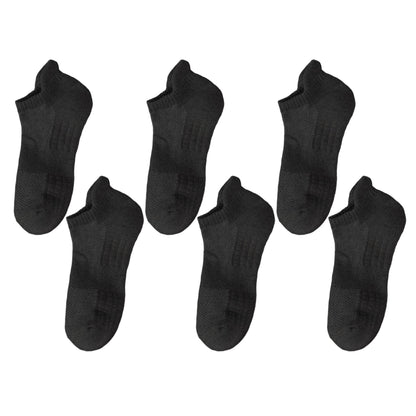 6pk Men's Low - Cut Athletic Socks with Massage Sole & Sweat - Wicking