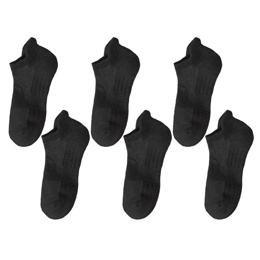 6pk Men's Low - Cut Athletic Socks with Massage Sole & Sweat - Wicking