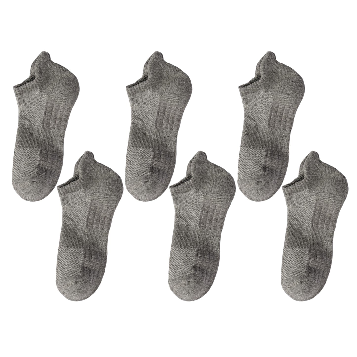 6pk Men's Low - Cut Athletic Socks with Massage Sole & Sweat - Wicking
