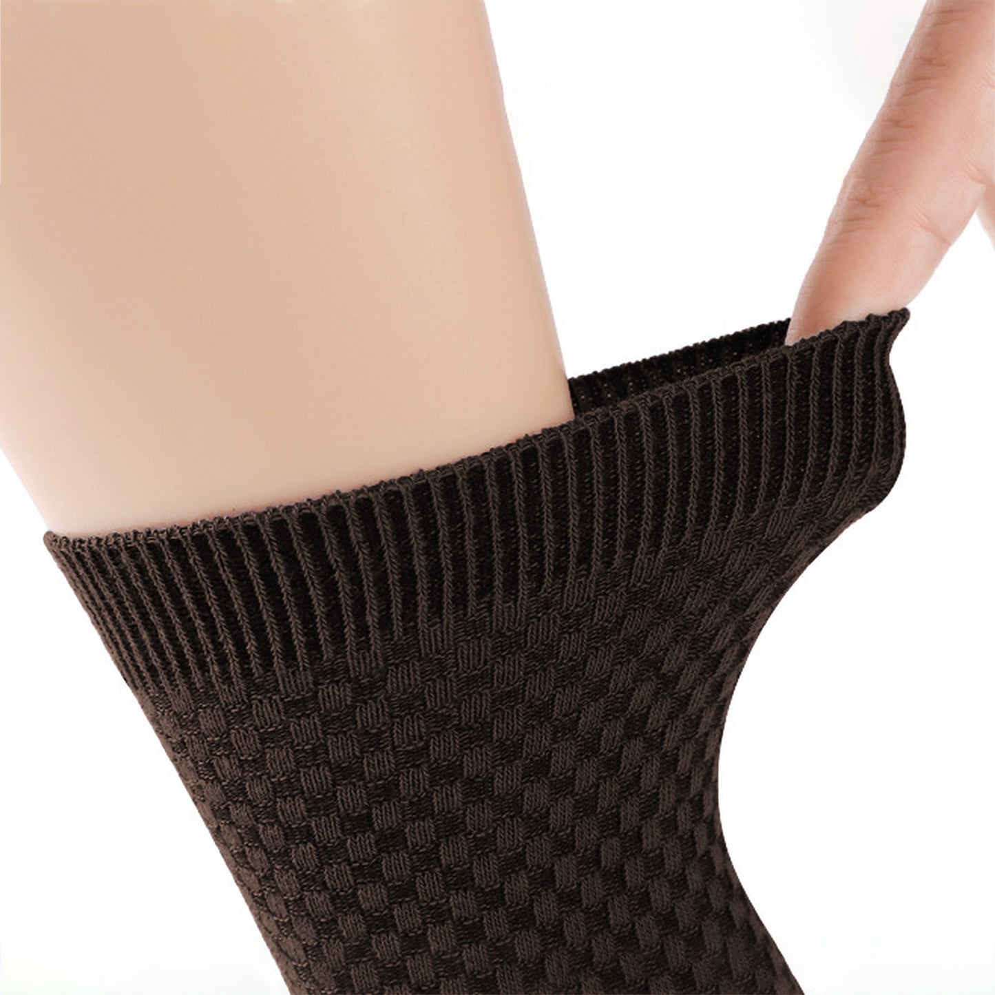 6pk Men's Textured Crew Socks - Breathable & Comfortable