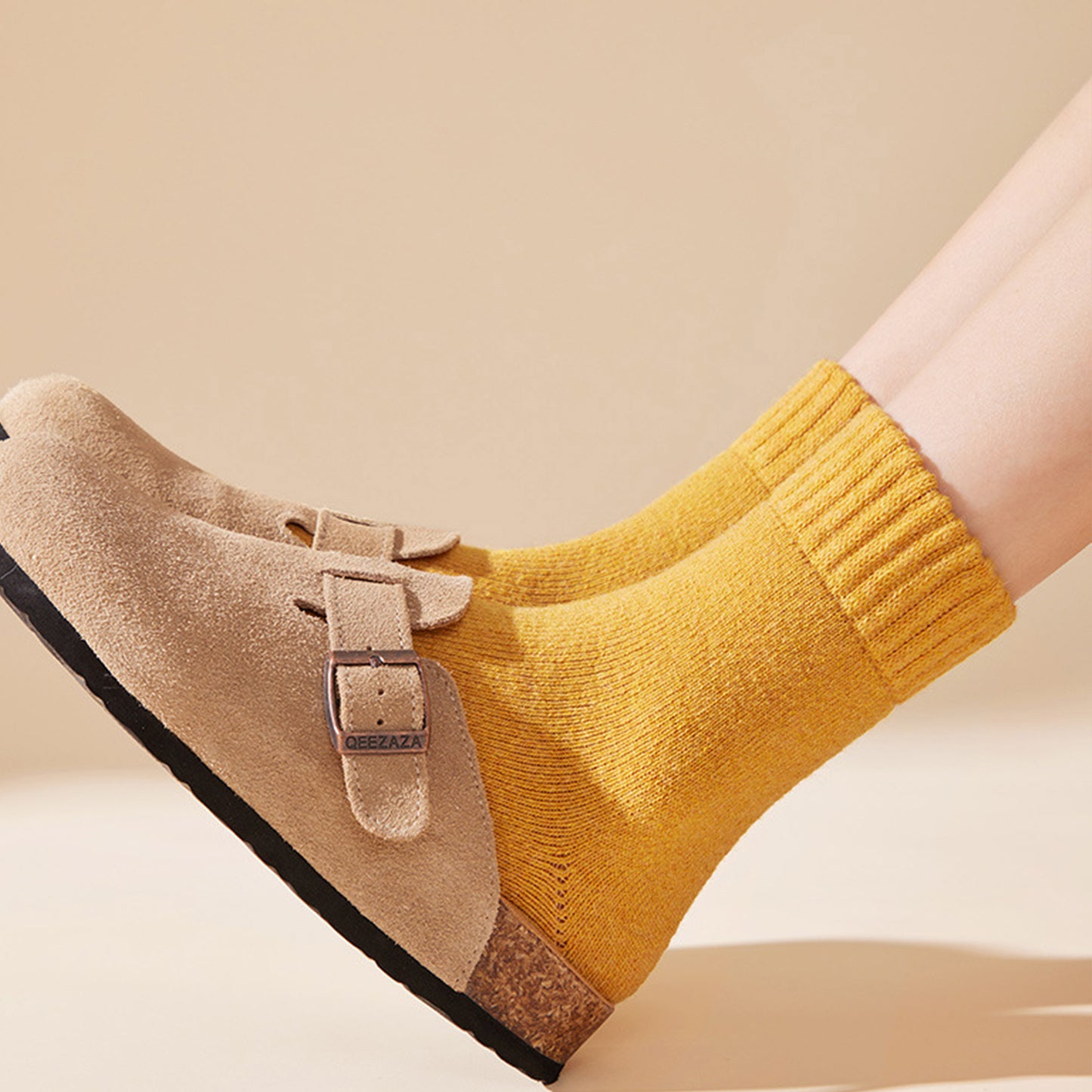 3-Pack Thermal Wool Blend Socks with Plush Lining for Winter Warmth