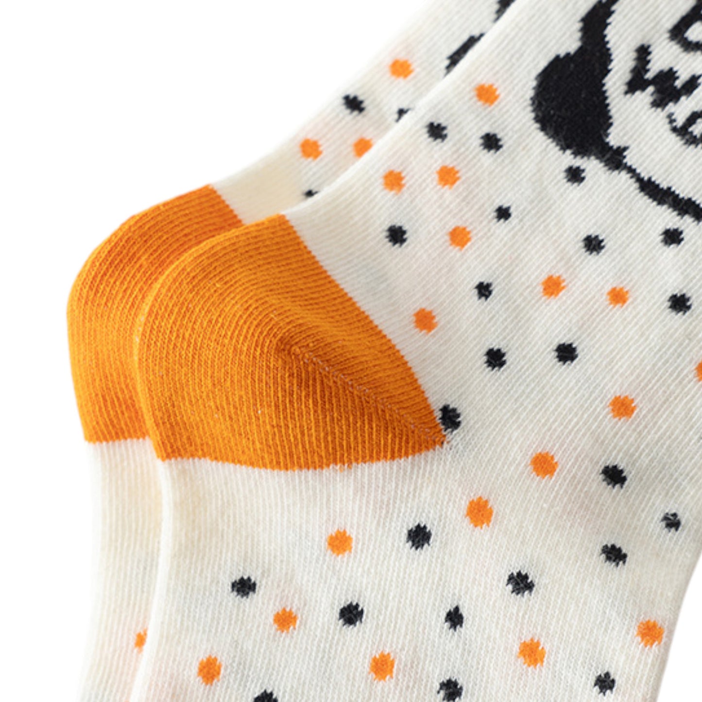 3-Pack Halloween Cotton Crew Socks with Festive Patterns