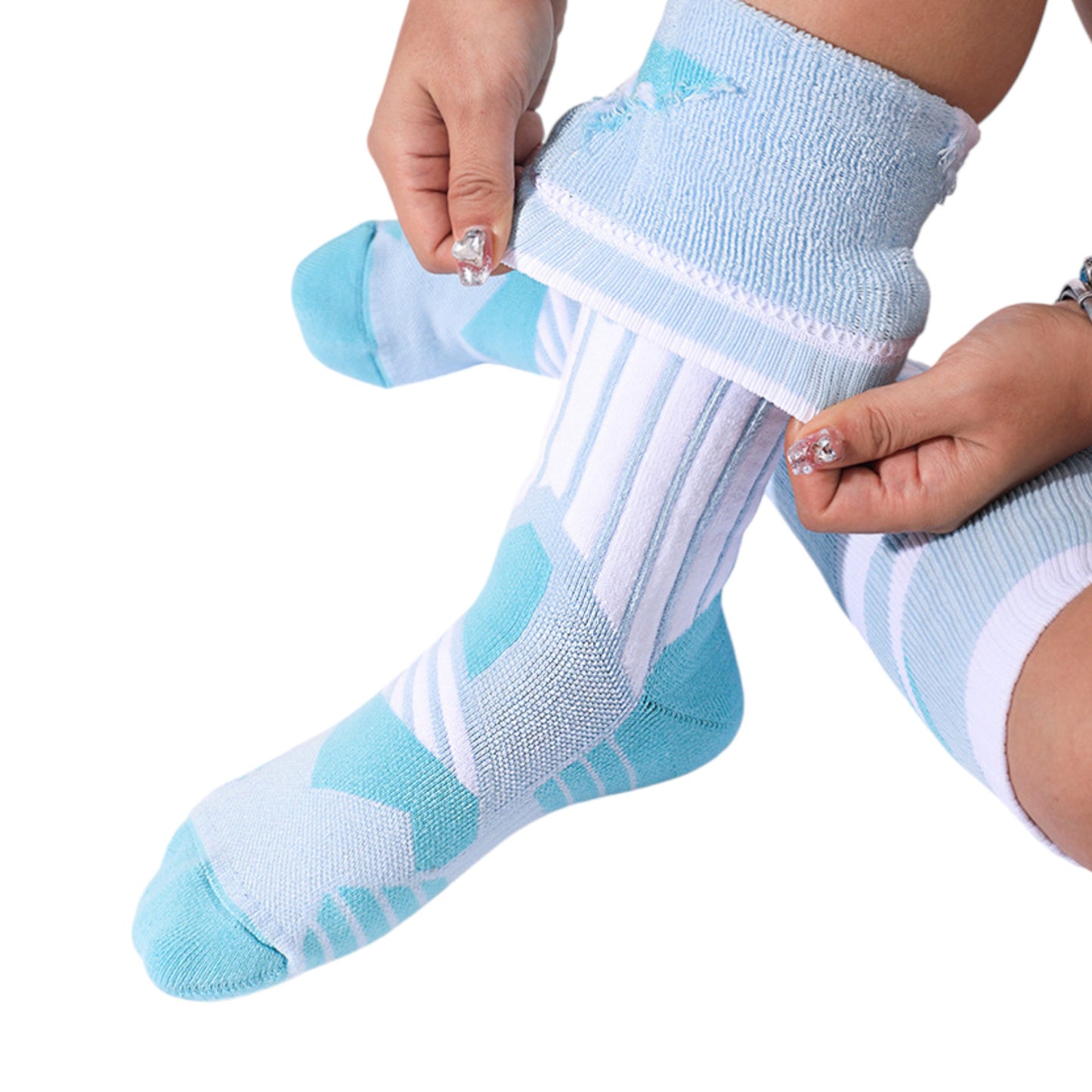 Outdoor Hiking Skiing Cotton Socks Over-the-Calf Warm Breathable Performance Fit