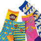Colorful Cotton Socks with Fun Cartoon Animal Patterns Breathable Soft